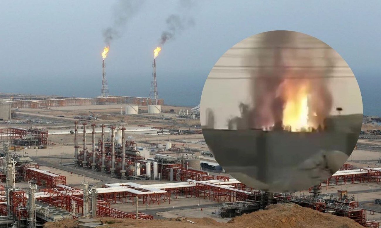 Complejo gasífero de South Pars en la costa del Golfo Pérsico, infraestructura clave para el suministro energético de Irán. Foto: archivo.