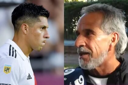 Enzo Pérez junto a su padre, en una imagen de archivo previa a los hechos que actualmente son materia de investigación judicial.