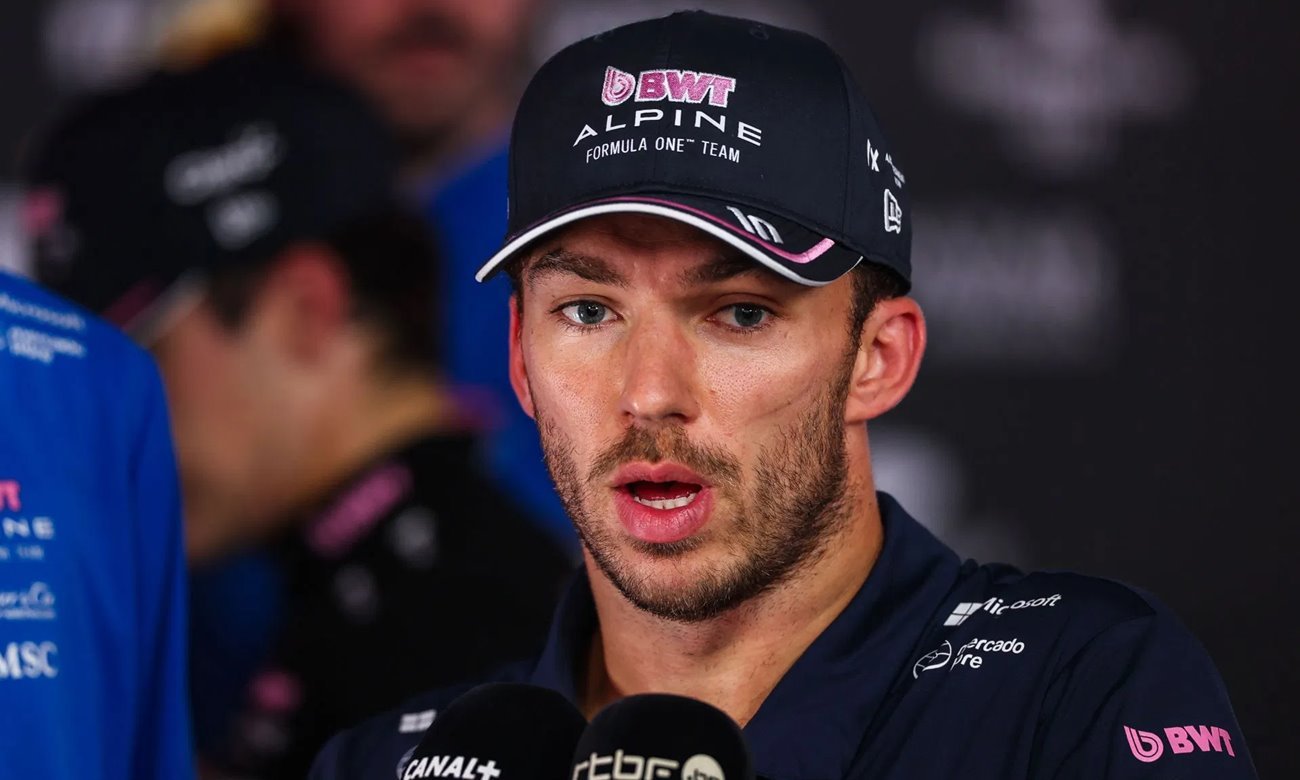 Pierre Gasly durante una sesión de clasificación con el equipo Alpine en la Fórmula 1.