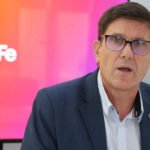 El ministro de Educación de Santa Fe, José Goity, durante una actividad oficial vinculada al sistema educativo provincial. Foto de archivo.