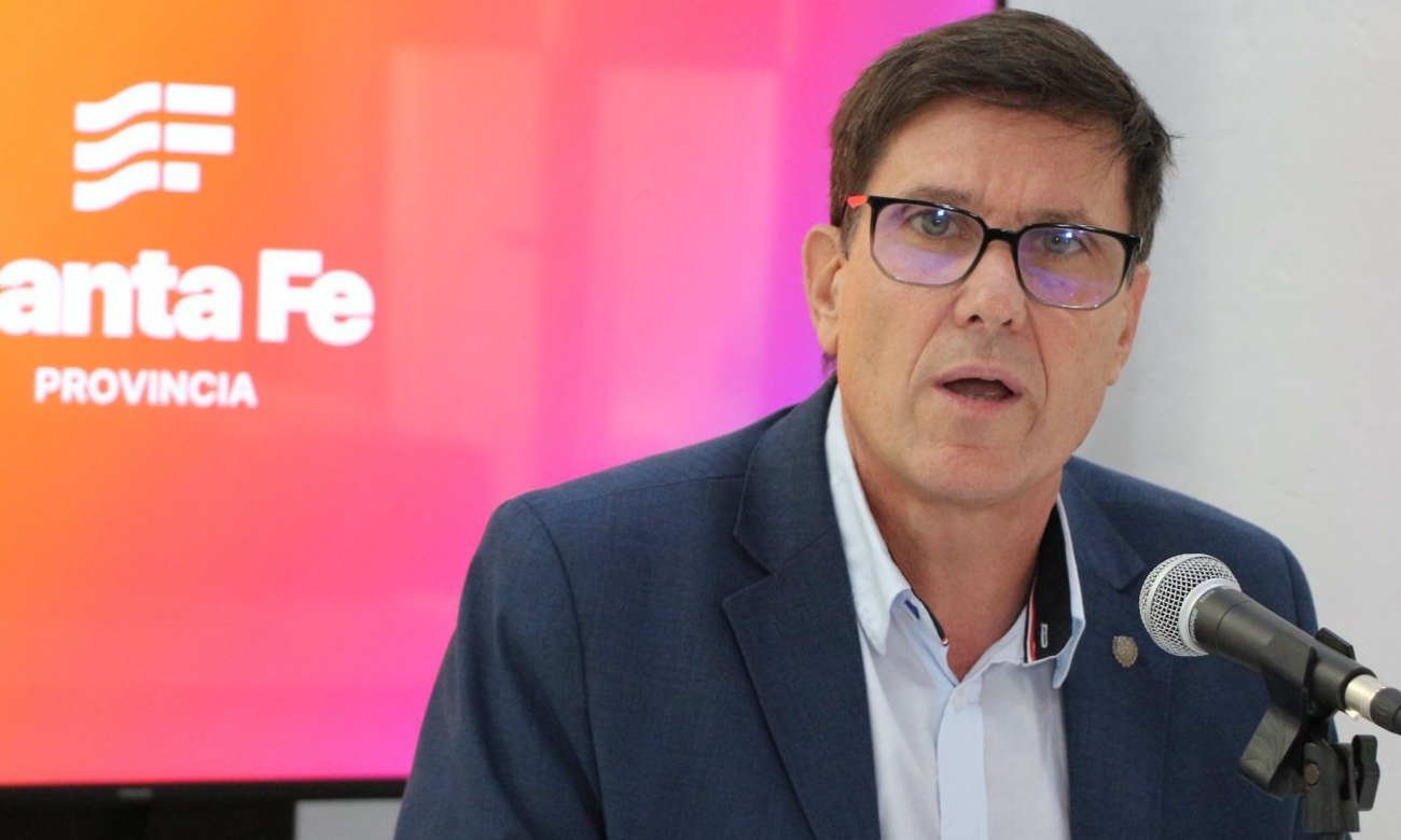 El ministro de Educación de Santa Fe, José Goity, durante una actividad oficial vinculada al sistema educativo provincial. Foto de archivo.