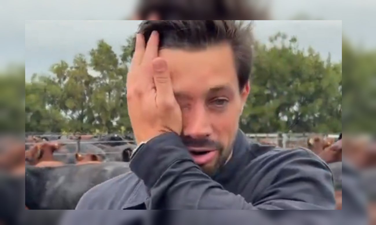 Productor agropecuario registra en video su reacción tras recuperar animales en un establecimiento rural.