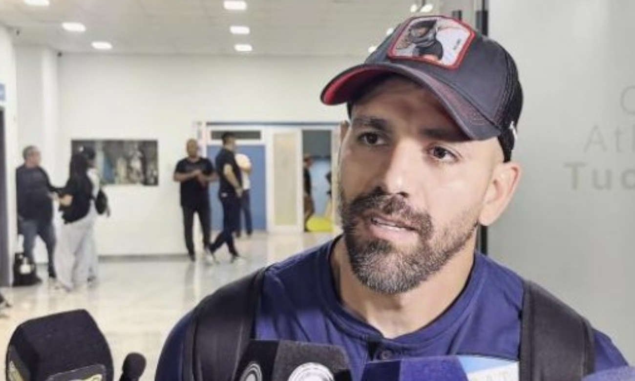 Leandro “Loco” Díaz brinda declaraciones ante la prensa en una conferencia vinculada a la actualidad de Atlético Tucumán.