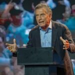 Mauricio Macri durante una actividad política partidaria. Foto de archivo.