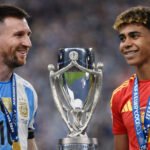 Lionel Messi y Lamine Yamal, posibles protagonistas del duelo entre Argentina y España en la Finalissima. Imagen ilustrativa.