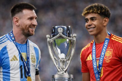Lionel Messi y Lamine Yamal, posibles protagonistas del duelo entre Argentina y España en la Finalissima. Imagen ilustrativa.