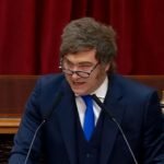 Javier Milei durante su discurso en la apertura de sesiones ordinarias en el Congreso de la Nación.