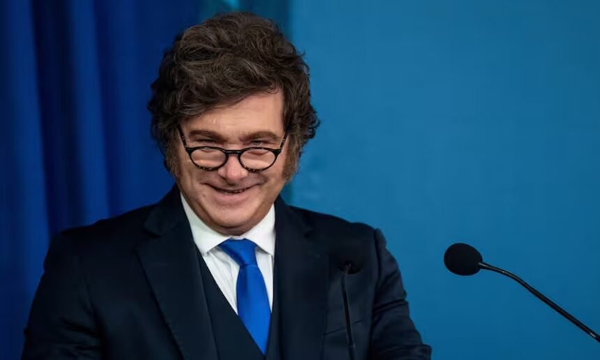 El presidente argentino Javier Milei durante una actividad oficial. Foto de archivo.