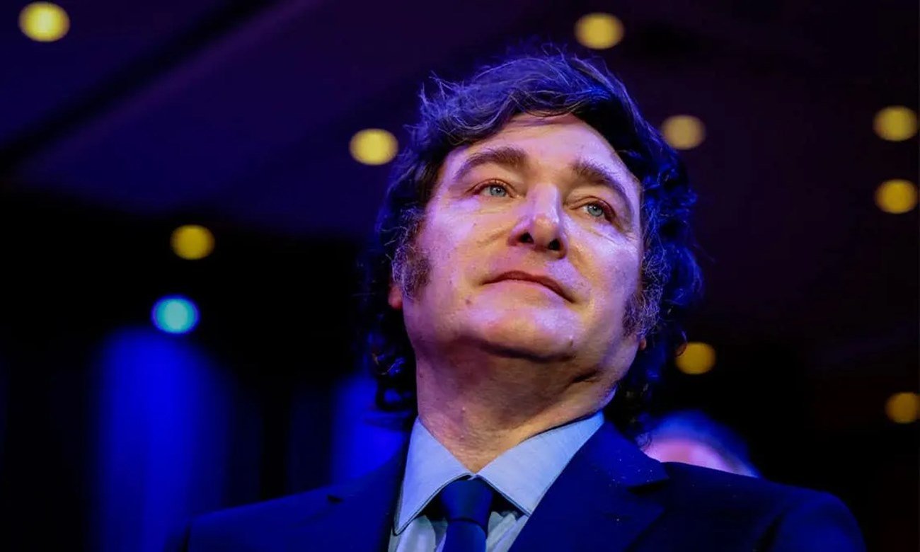 El presidente Javier Milei durante una intervención pública. Foto de archivo.