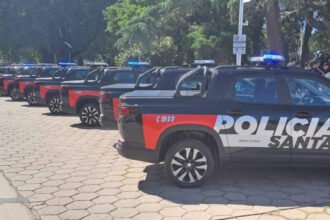 Móviles policiales 0 KM incorporados para reforzar el patrullaje en localidades del departamento San Justo.