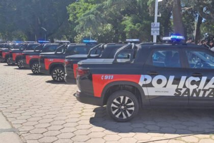 Móviles policiales 0 KM incorporados para reforzar el patrullaje en localidades del departamento San Justo.