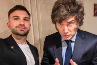 Mauricio Novelli y Javier Milei en la Casa Rosada, en una imagen de archivo.