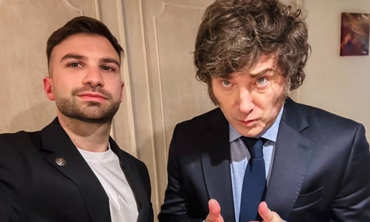 Mauricio Novelli y Javier Milei en la Casa Rosada, en una imagen de archivo.