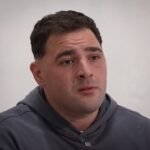 Lucas Pertossi durante una de sus apariciones públicas en el marco de la causa por el crimen de Fernando Báez Sosa.