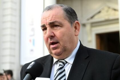 Juan Pablo Poletti durante una actividad oficial como intendente de la ciudad de Santa Fe. Foto de archivo.