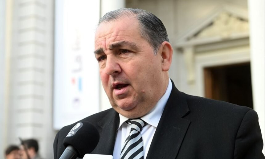 Juan Pablo Poletti durante una actividad oficial como intendente de la ciudad de Santa Fe. Foto de archivo.