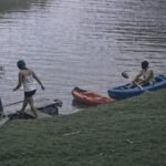 Imagen captada por cámara de seguridad en la zona del arroyo Ubajay, mejorada con inteligencia artificial para optimizar su visibilidad.