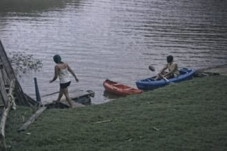 Imagen captada por cámara de seguridad en la zona del arroyo Ubajay, mejorada con inteligencia artificial para optimizar su visibilidad.
