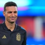 Lionel Scaloni durante un entrenamiento al frente de la Selección Argentina. Foto de archivo.