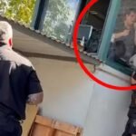 instante de máxima tensión durante la intervención policial previa al desenlace del incidente en una empresa de Rosario.