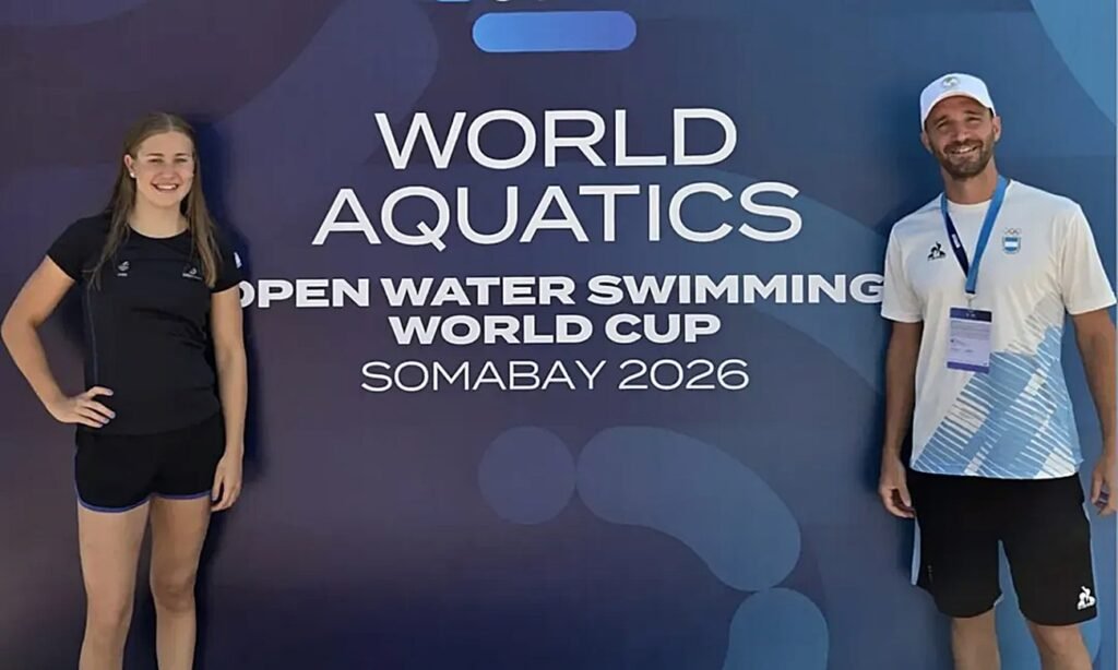 Sofía Garcés en Egipto: Sofía Garcés ya se encuentra en Egipto, donde representa a la Argentina en el inicio del circuito mundial de aguas abiertas