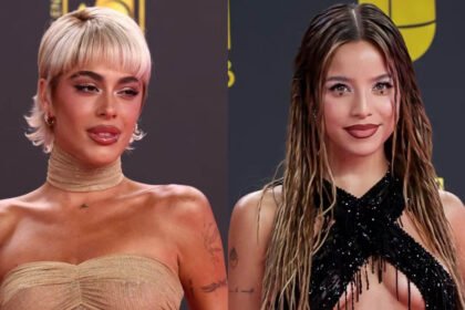 Tini Stoessel y Emilia Mernes en una imagen de archivo durante un evento del pop argentino.