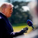 Donald Trump en una imagen de archivo durante una declaración pública como presidente de Estados Unidos.