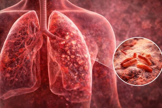 Ilustración de la tuberculosis: enfermedad infecciosa que afecta principalmente a los pulmones y se transmite por el aire, prevenible y tratable con diagnóstico oportuno.