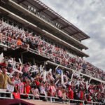Hinchas de Unión en las tribunas del estadio 15 de Abril durante un partido del equipo rojiblanco. Foto de archivo.