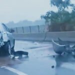 Accidente fatal en la Ruta Nacional 168, donde una joven perdió la vida tras impactar contra un guardarrail en medio de una intensa tormenta.