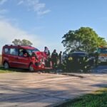Ingreso a San Jerónimo Norte sobre la Ruta Provincial 67S, donde se registró un accidente fatal. Foto de archivo.