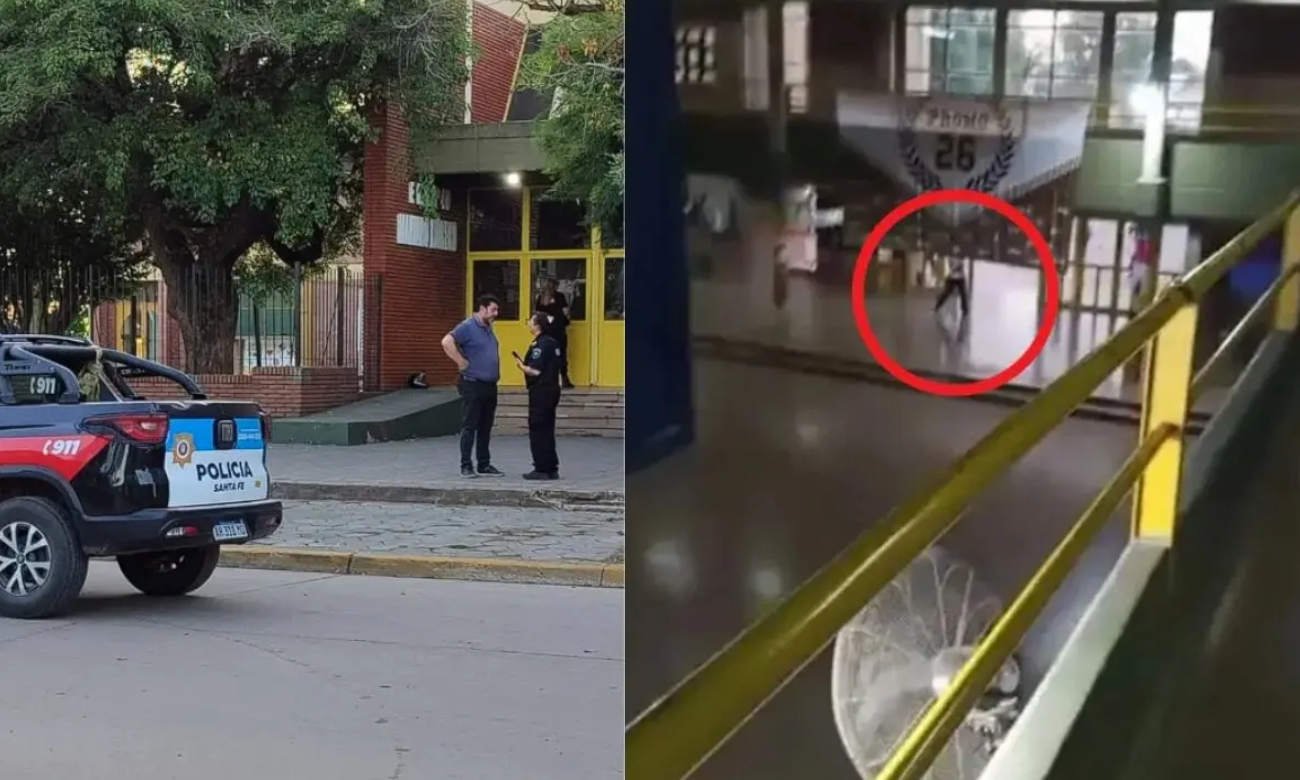 Escuela N° 40 Mariano Moreno de San Cristóbal, escenario del ataque armado ocurrido el 29 de marzo. Foto de archivo.