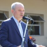 El intendente Elvio Omar Cotterli durante una actividad institucional en la ciudad de Laguna Paiva. Foto de archivo.