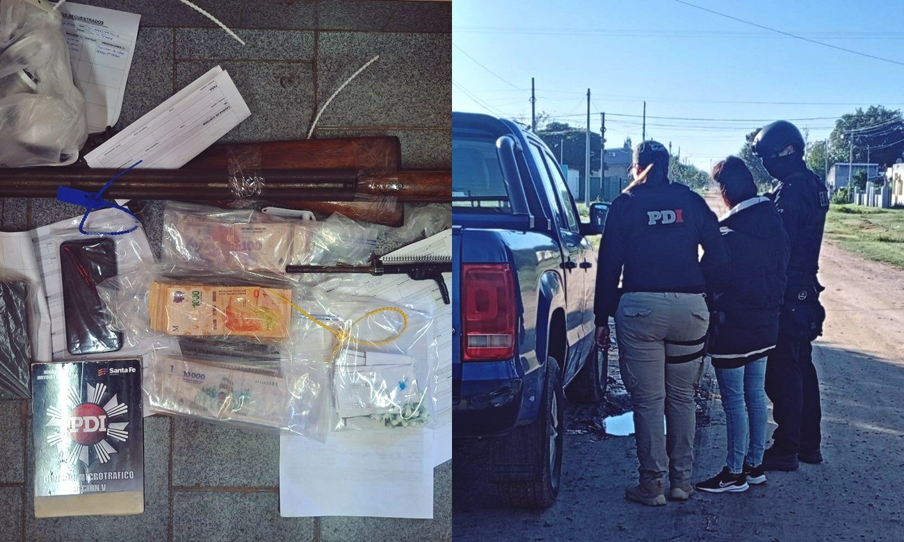 Detenida en operativo por microtráfico junto a droga, dinero en efectivo y armas secuestradas durante allanamientos en San Cristóbal.