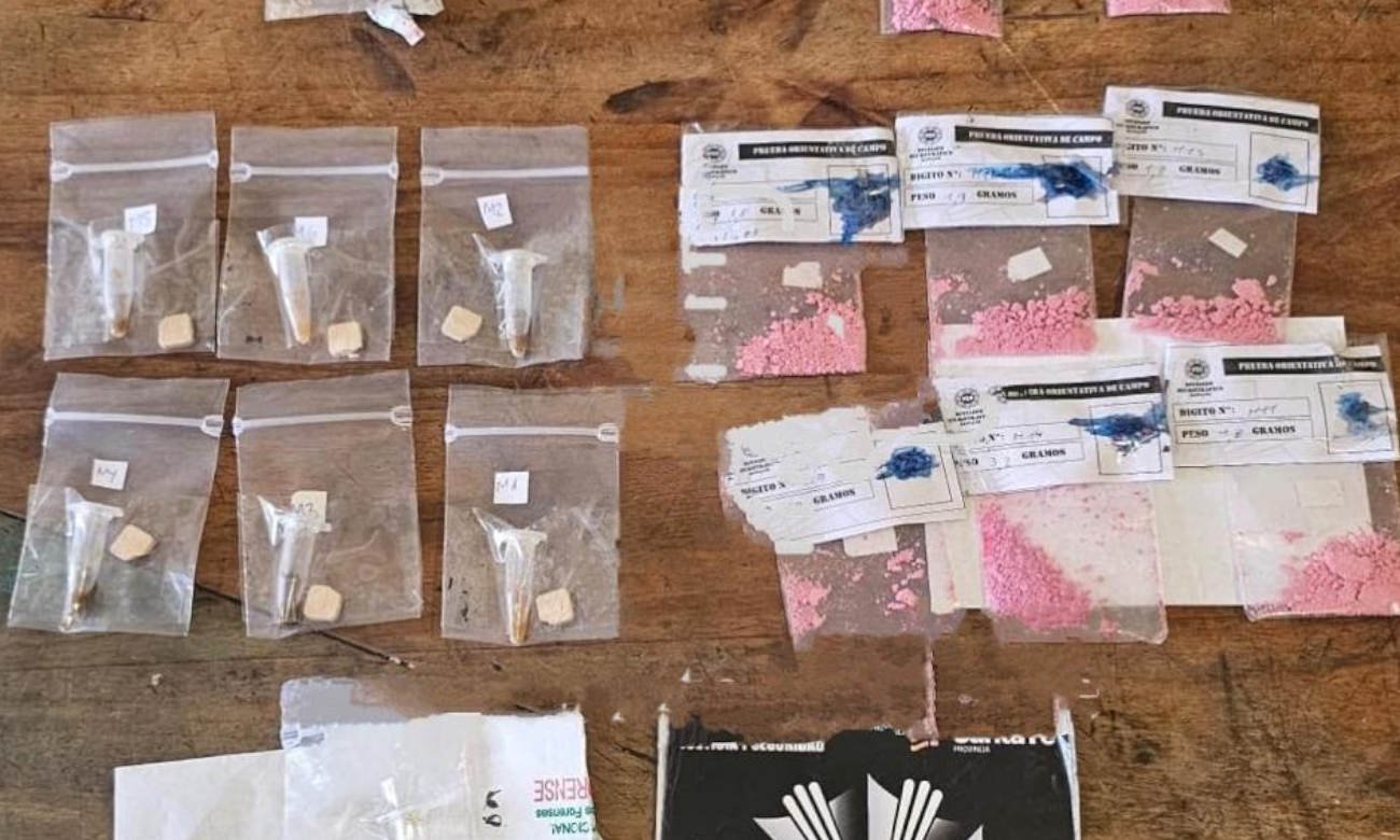 Droga sintética incautada durante un operativo de Gendarmería en la Ruta Nacional 168, en jurisdicción de Santa Fe. Foto de archivo.
