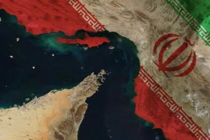 Representación gráfica del Estrecho de Ormuz, corredor estratégico por donde circula una parte clave del petróleo mundial y punto central de tensión geopolítica.