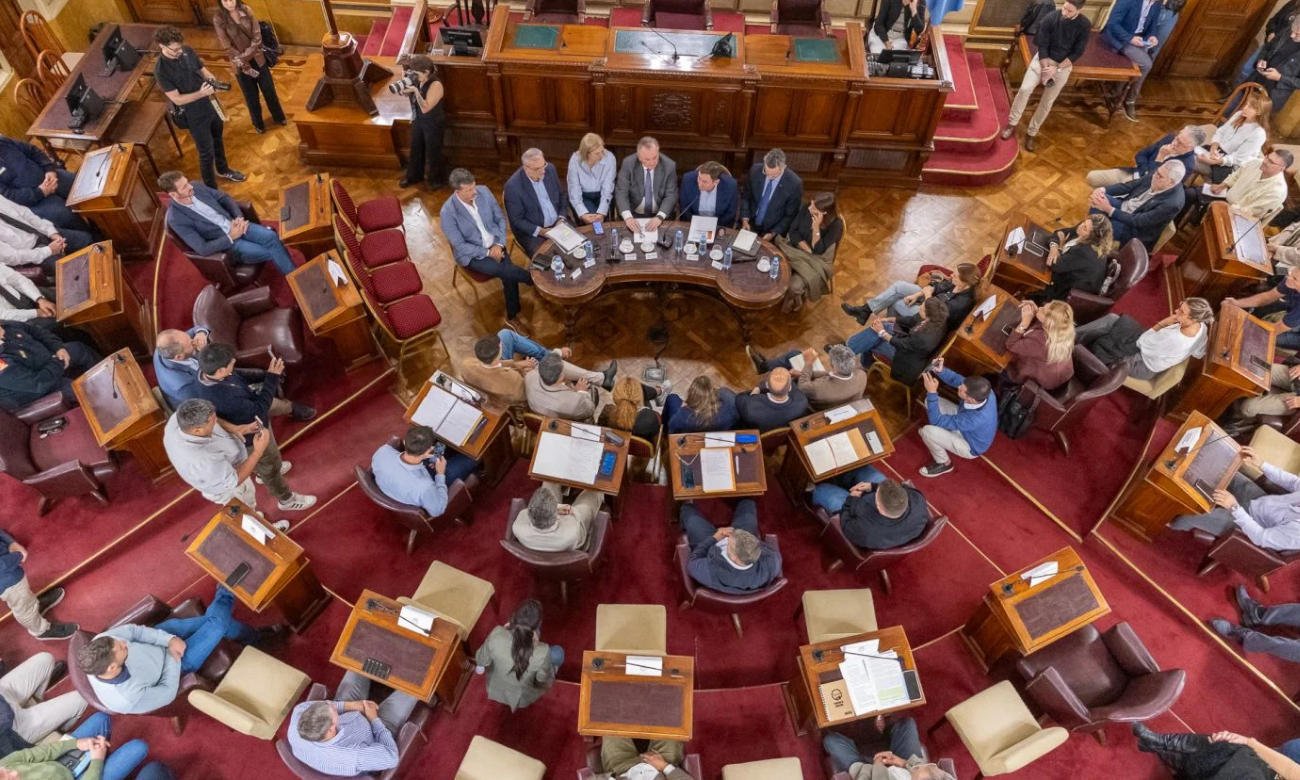 Vista general del recinto del Senado durante la audiencia pública por el estado de la Ruta Nacional 34.