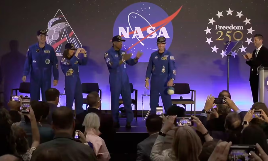 La tripulación de Artemis II brinda una conferencia de prensa organizada por la NASA, donde compartió sus emociones tras completar una histórica misión alrededor de la Lun