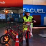 Jornada de educación vial destinada a estudiantes de la Escuela N.º 31 Mariano Moreno en Laguna Paiva.