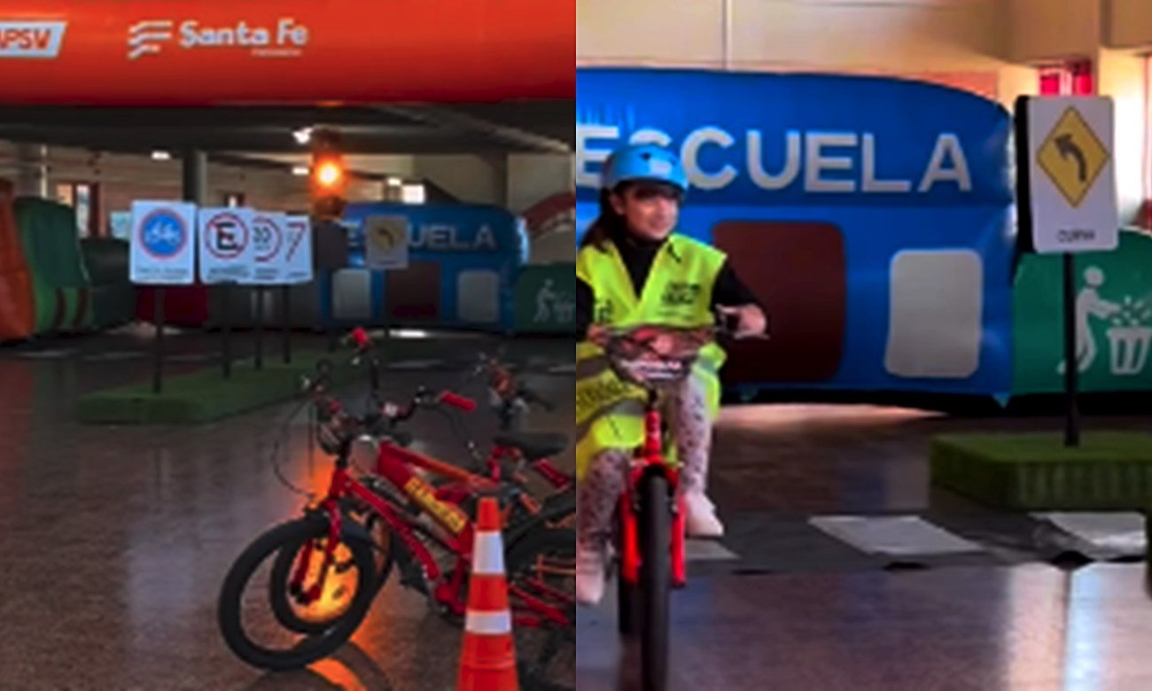 Jornada de educación vial destinada a estudiantes de la Escuela N.º 31 Mariano Moreno en Laguna Paiva.