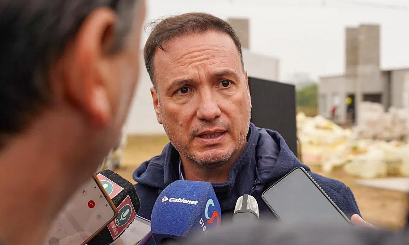 Lisandro Enrico durante una actividad oficial en la provincia de Santa Fe.