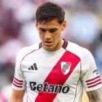 Lucas Martínez Quarta con la camiseta de River Plate durante un partido oficial, en una imagen de archivo.