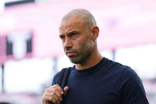 Javier Mascherano durante su etapa como director técnico de Inter Miami, en un ciclo marcado por la exigencia competitiva y la gestión de un plantel con figuras internacionales. Foto de archivo.