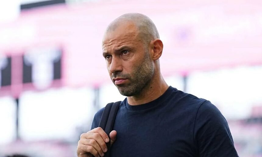 Javier Mascherano durante su etapa como director técnico de Inter Miami, en un ciclo marcado por la exigencia competitiva y la gestión de un plantel con figuras internacionales. Foto de archivo.