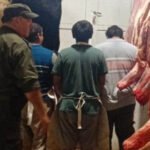 Secuestro de carne y elementos de faena durante un operativo de control sanitario realizado por Los Pumas en San Javier. Foto de archivo.
