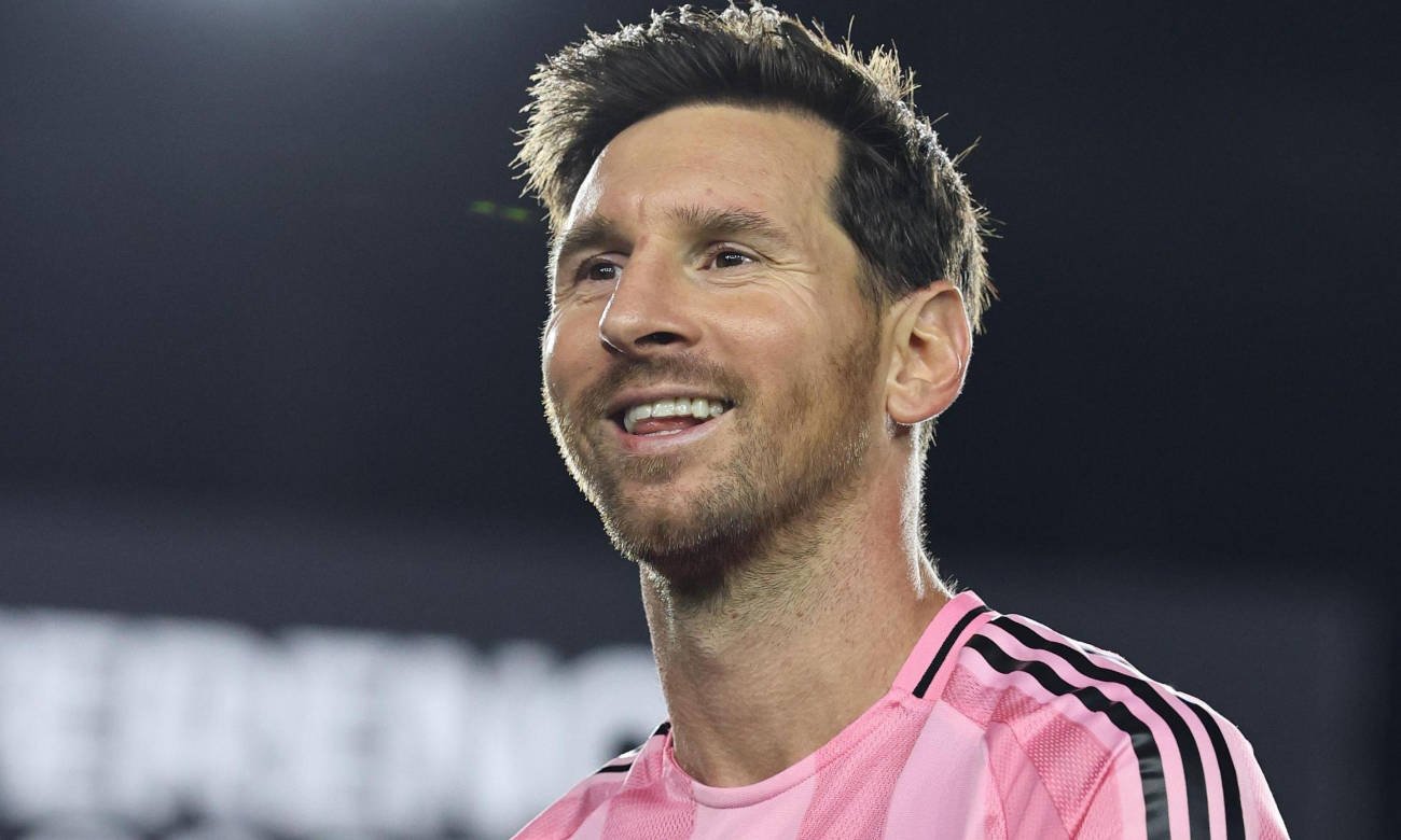 Lionel Messi con la camiseta del Inter Miami durante un partido oficial. Foto de archivo.