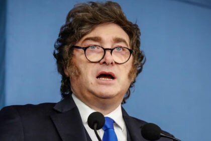 El presidente Javier Milei durante una intervención pública. Foto de archivo.