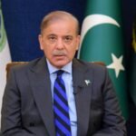 El primer ministro de Shehbaz Sharif durante una intervención oficial en el marco de la crisis diplomática en Medio Oriente.