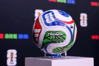 Balón oficial de la Copa del Mundo FIFA 2026 utilizado en la competencia internacional. Foto de archivo.