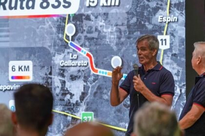 Pablo Seghezzo, director provincial de Vialidad, durante el acto de licitación de la repavimentación de la Ruta 83s en el departamento Vera. Foto de archivo.